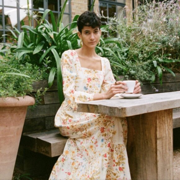 meadows Dresses & Skirts - Meadows Marigold Maxi Dress Meadow Flowers Cream